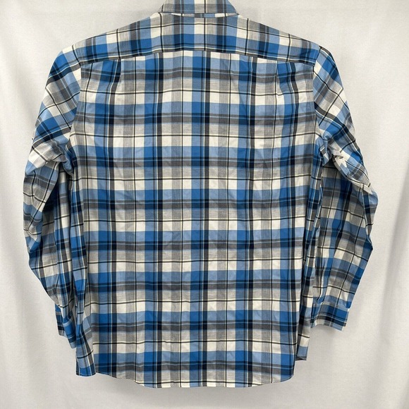 LL Bean Shirt Mens XL Vibrant Blue Button Down Wrinkle Free Slightly Fitted - Picture 4 of 5